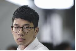 <홍콩섬 선거구에서 5만818표를 얻어 2위로 당선된 네이선 로(羅冠聰.23) 데모시스토당 대표 >