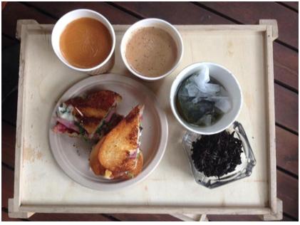 [Roselle Duo Grilled Cheese Sandwich] $72