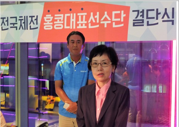 ▲ 이원회 교민담당영사는 선수들의 건강과 선전을 기원하며 축사를 전했다.