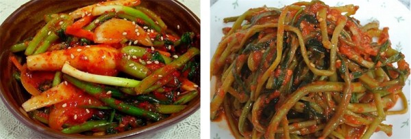 총각김치 고구마줄기 김치