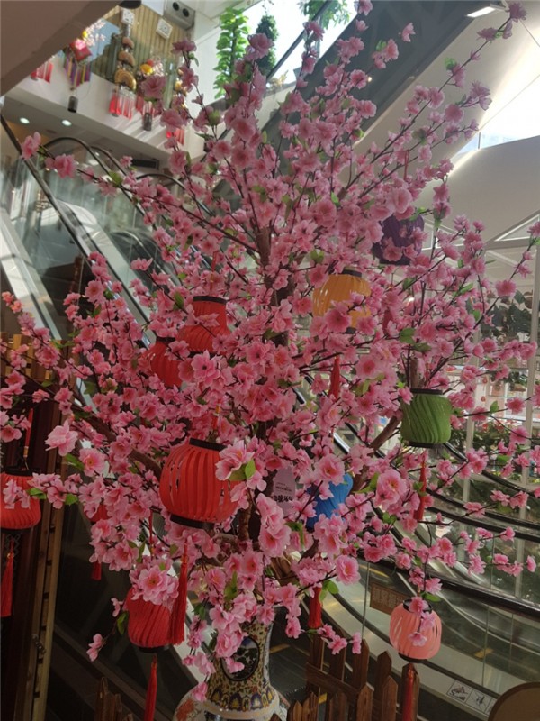 △복숭아 꽃( Peach Blossoms): 높은 지위를 반영하기 위해 고가의 화병에 꽂혀있는 꽃이다. 또한 로맨스, 번영 및 성장의 의미를 담고 있다. 복숭아꽃을 집안에 두면 연애에 성공한다고 믿고 있다.